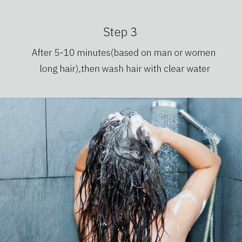 Black Hair Dye Shampoo Fast Instant Magic 3 in 1 Hair Dye Shampoo 250ml Plant Essence Permanent Black Hair Color Dye Shampoo For Women Men Cover Gray White Hair