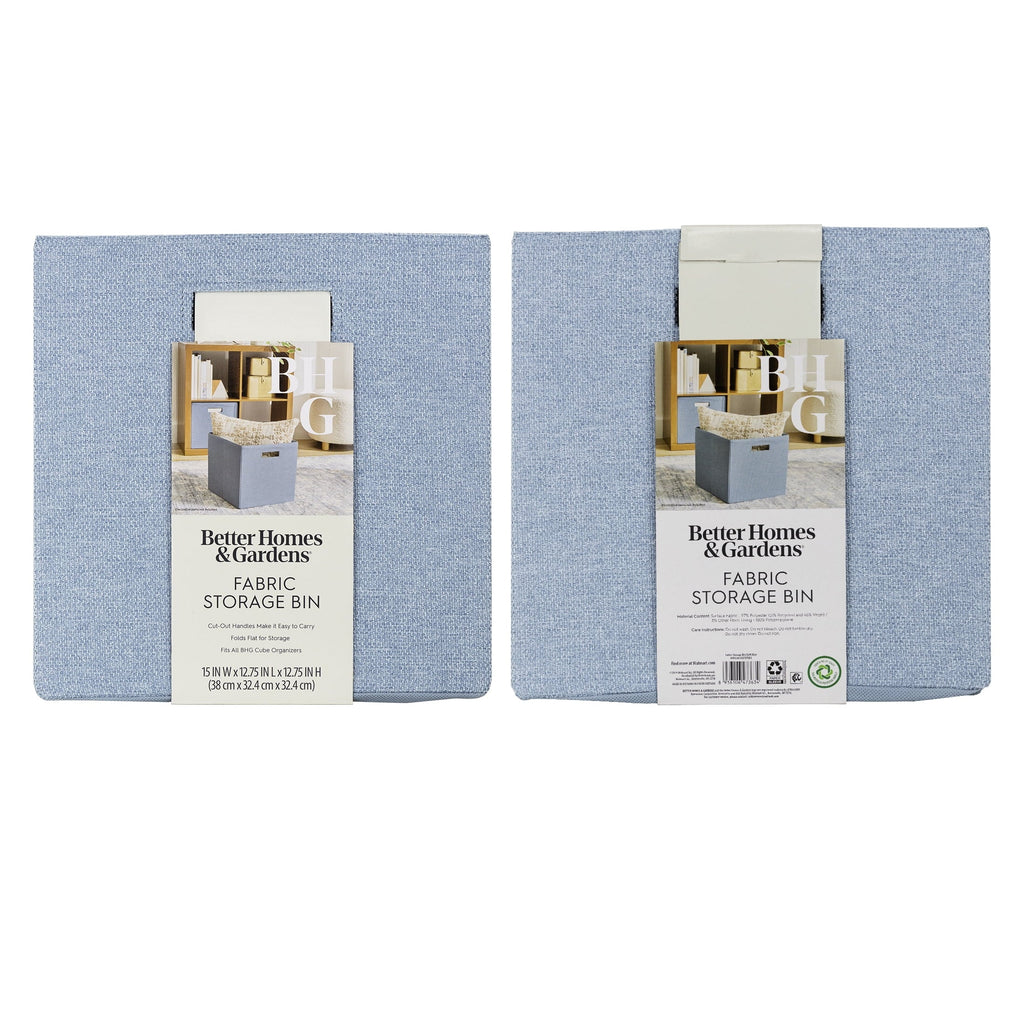 Better Homes & Gardens Collapsible Fabric Cube Storage Bin, Vanilla