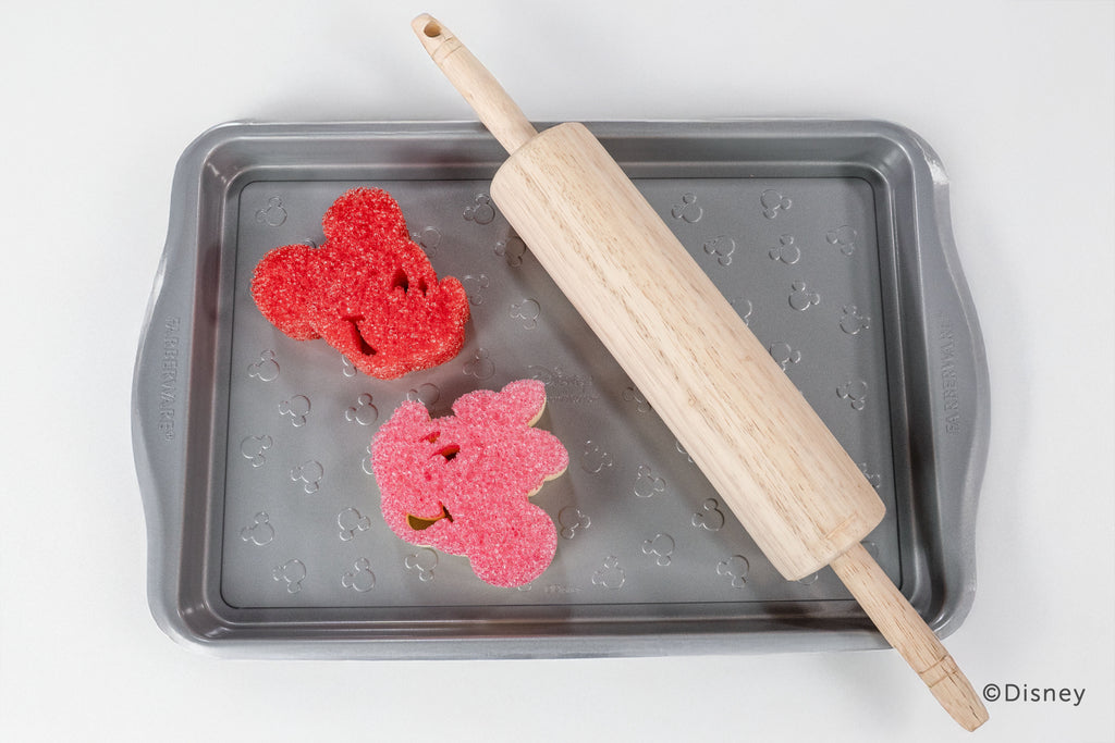 Disney Mickey & Minnie Mouse Non-Scratch Cleaning Sponges, 2-Pack
