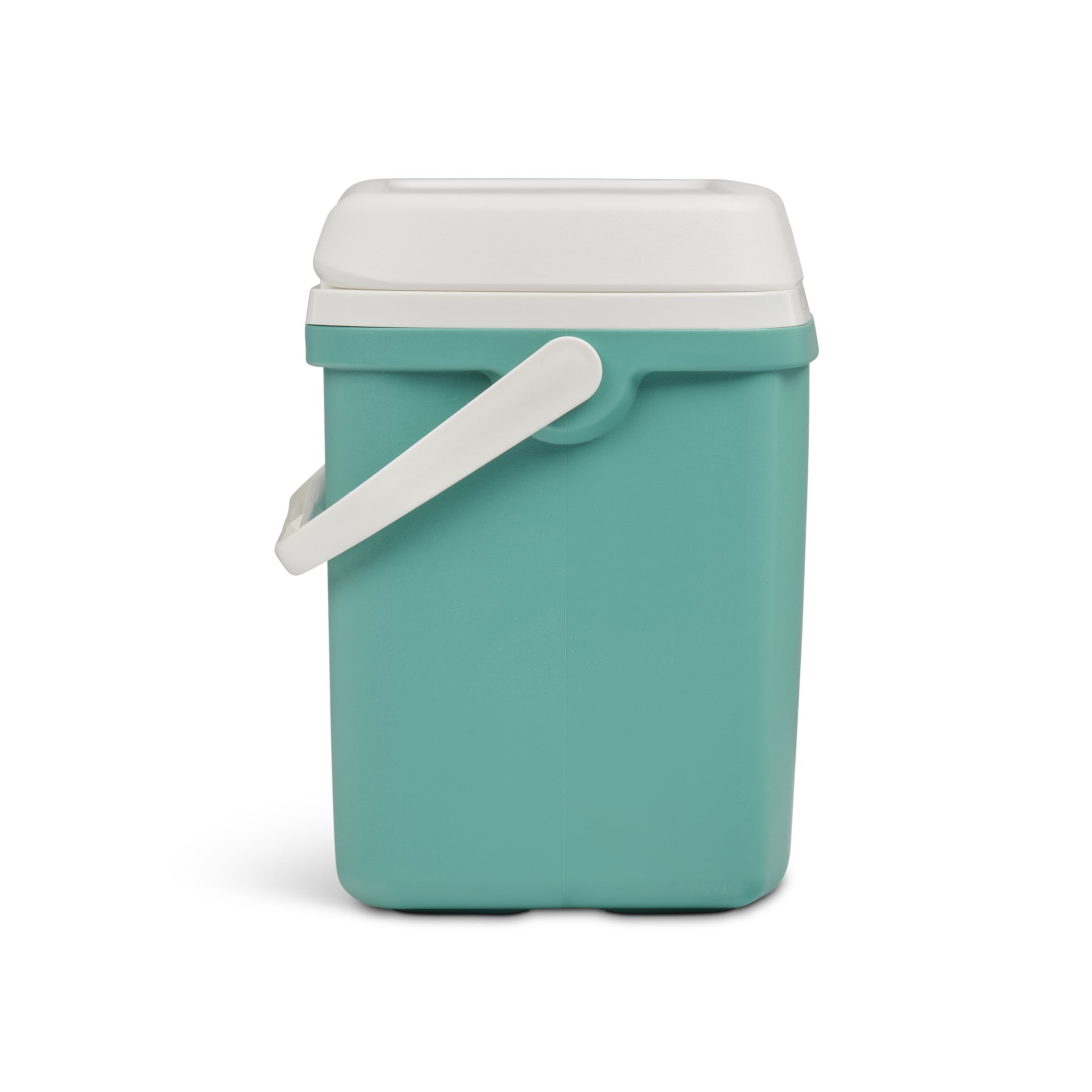 28 QT Laguna Hard-Sided Ice Chest Cooler, Aqua Blue and White