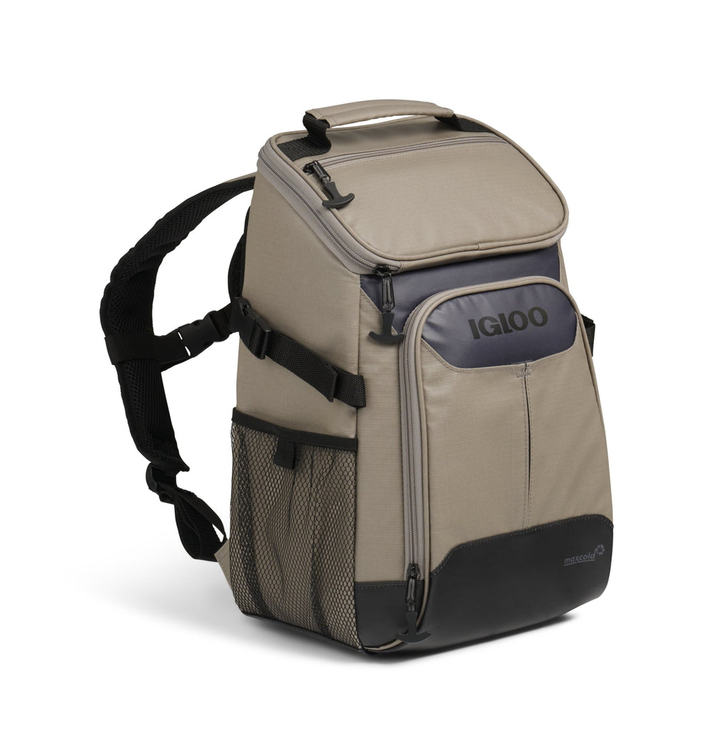 Igloo Trek Backpack Soft-Sided Cooler with 24 Can Capacity in Sandstone Tan