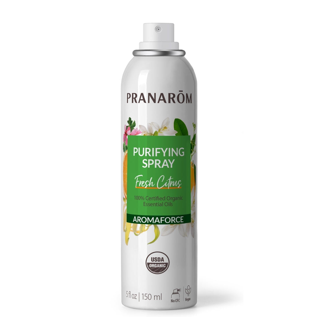 Aromaforce Air Purifying Spray With Organic Essential Oils, Deodorizers For Home, Essential Oil Infused With Plant Essences, Fresh Citrus Scent, Certified Organic, 150ml