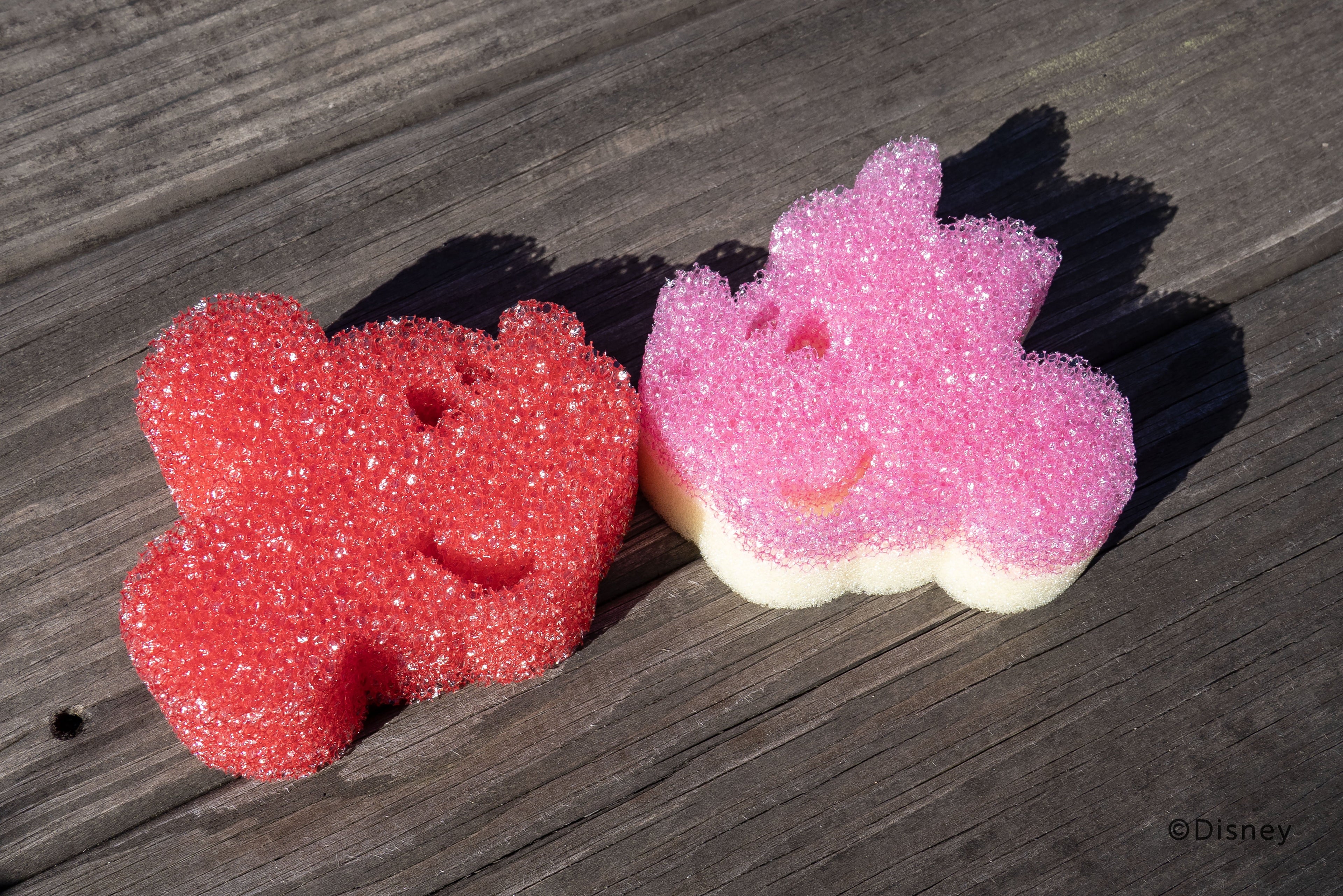 Disney Mickey & Minnie Mouse Non-Scratch Cleaning Sponges, 2-Pack