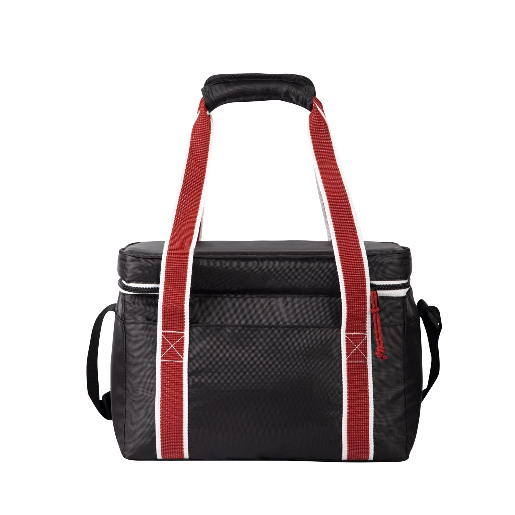 12 Can Capacity Heritage Lunch Companion Cooler Bag, Black and Red