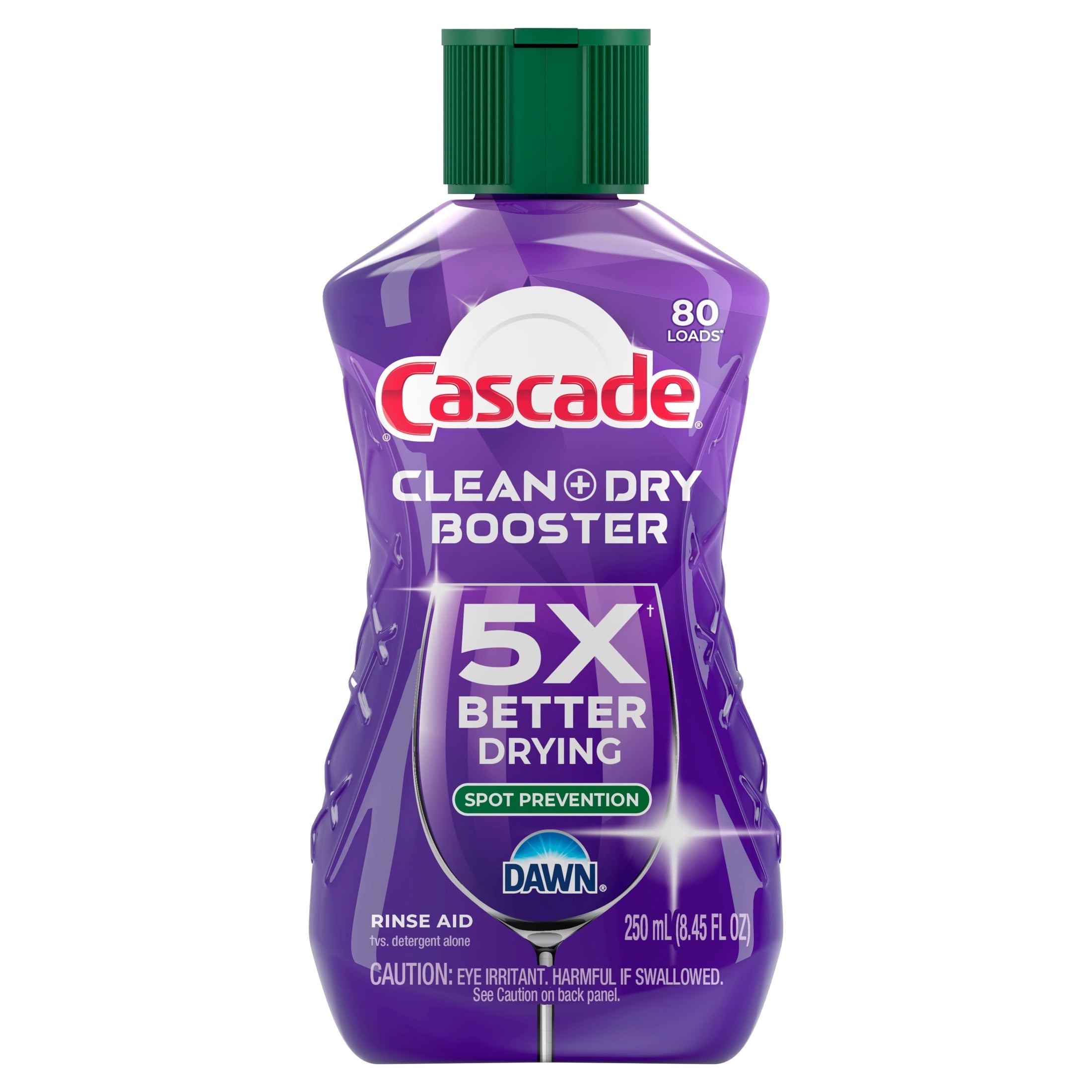 (4 pack) Cascade Rinse Aid Clean & Dry Booster, 8.45oz