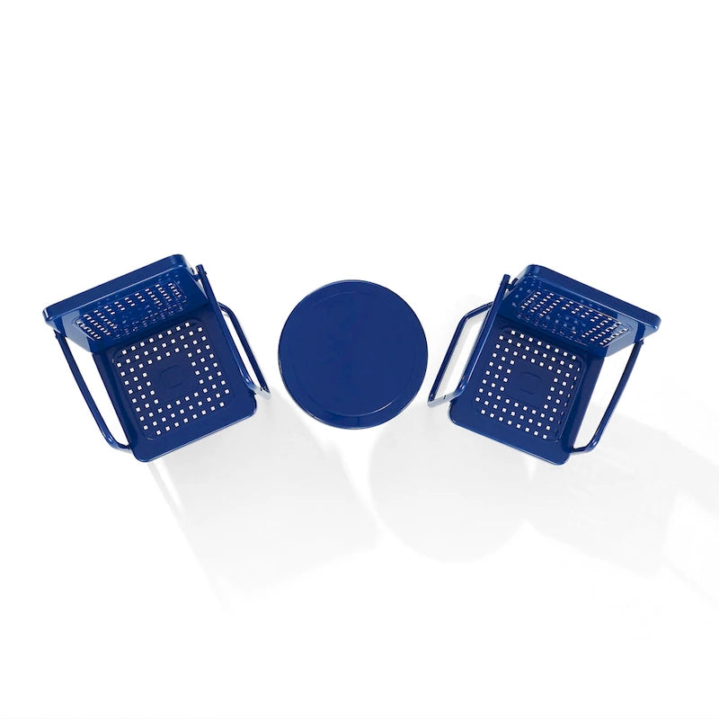 Crosley Bates 3Pc Outdoor Metal Chair Set - 22x84x35