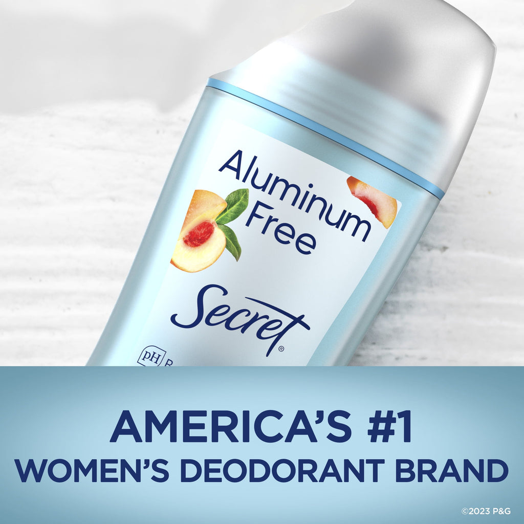Aluminum Free Women's Deodorant Solid, White Peach, 2.4 oz