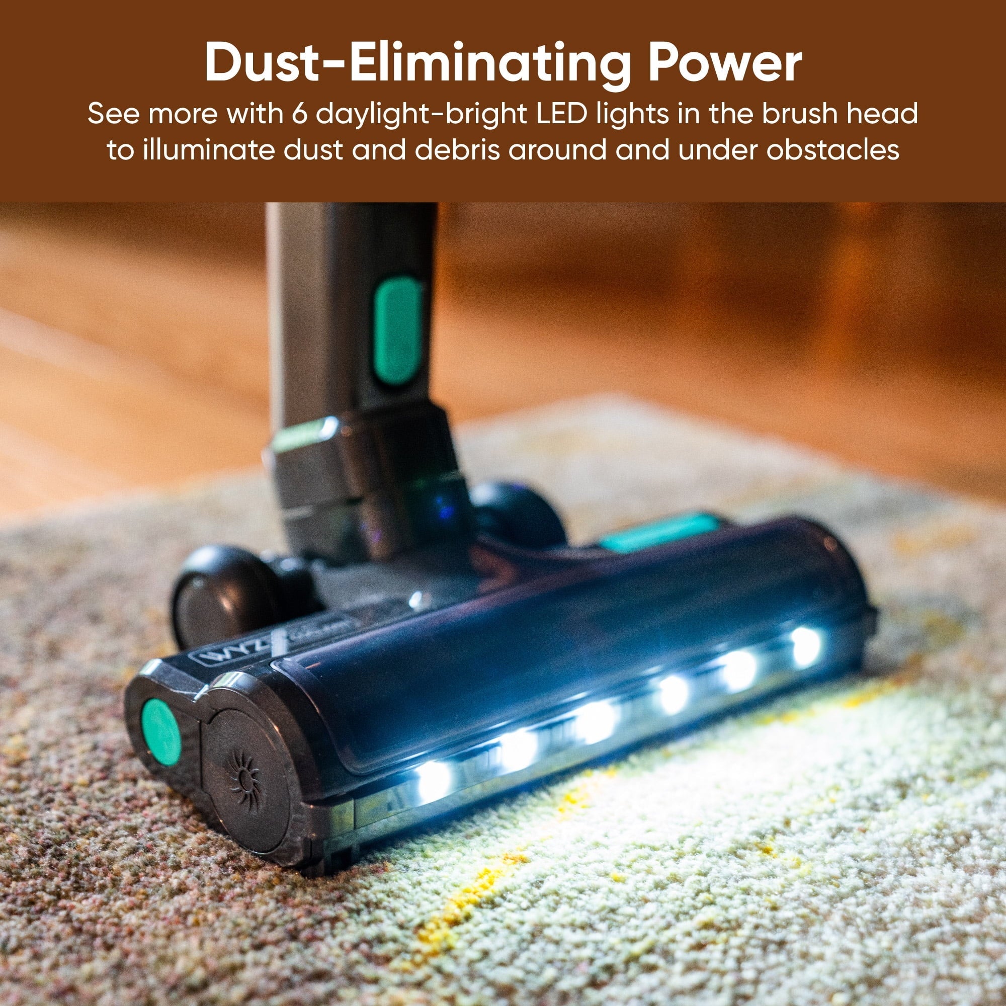 20kPa Cordless Stick Vacuum Cleaner — Lightweight for, Hard Floors & Pet Hair