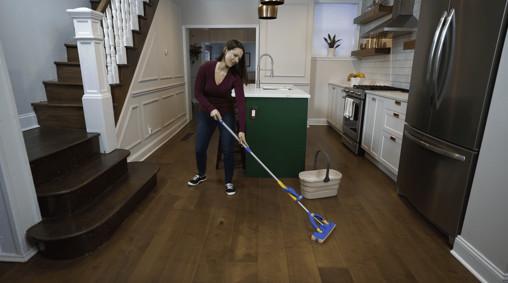 Butterfly Sponge Mop with Extra Refill Head, 2 Count