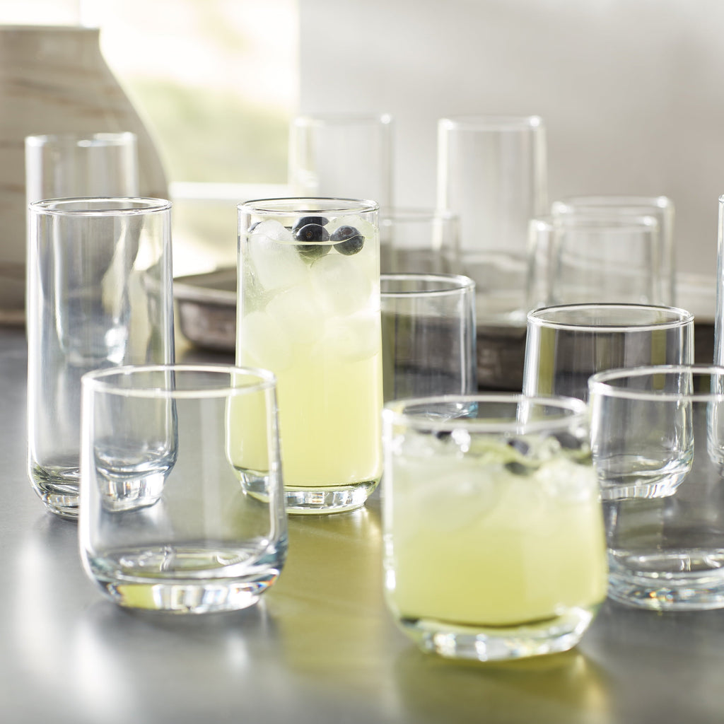 Better Homes & Gardens Josie Glass Drinkware, Set of 16