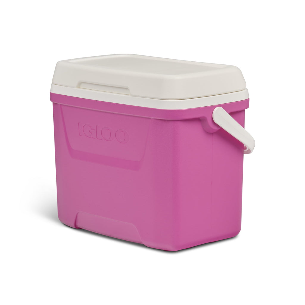 28 QT Laguna Hard-Sided Ice Chest Cooler, Aqua Blue and White