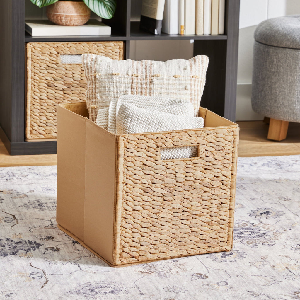 Better Homes & Gardens Collapsible Fabric Cube Storage Bin, Vanilla