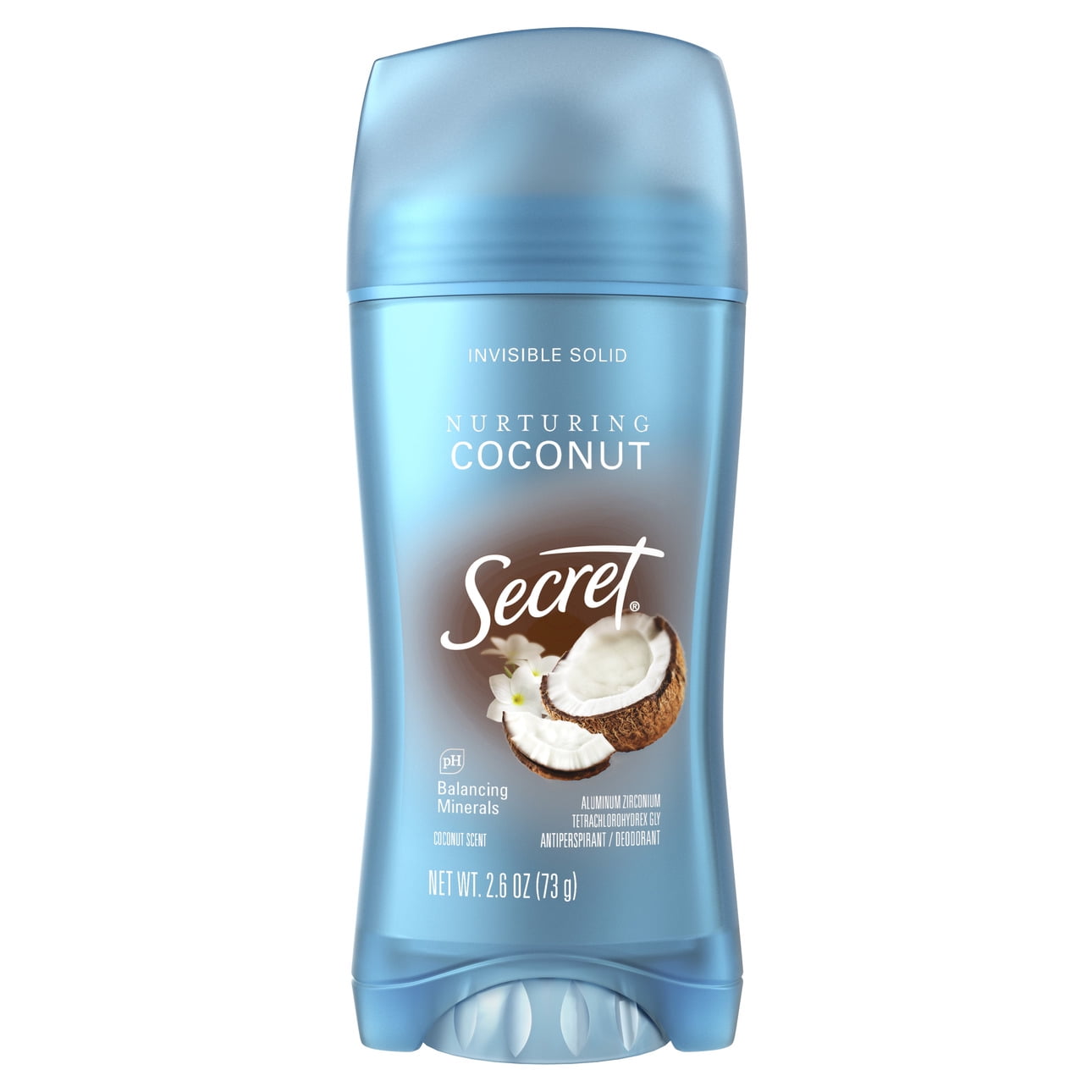 Invisible Solid Antiperspirant Deodorant, Coconut Scent, 2.6 oz