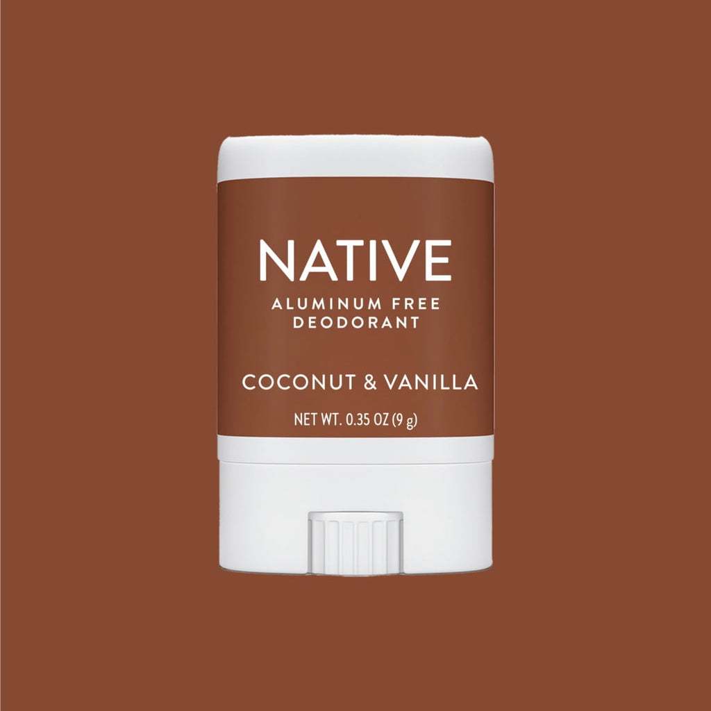 Deodorant, Aluminum Free, Coconut & Vanilla, for Women and Men, Travel Size 0.35 oz
