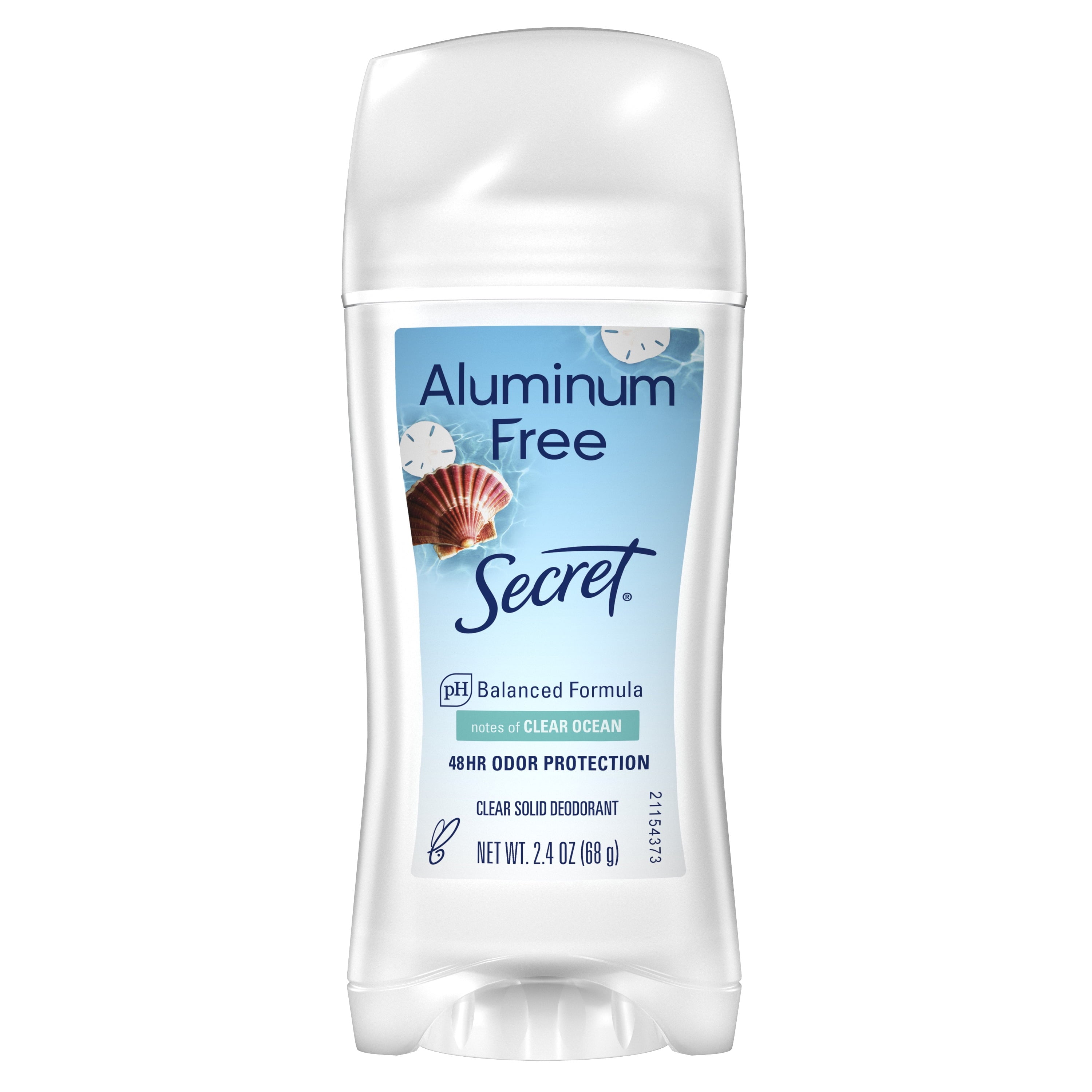 Aluminum Free Clear Solid, Clear Ocean Scent, 2.4oz