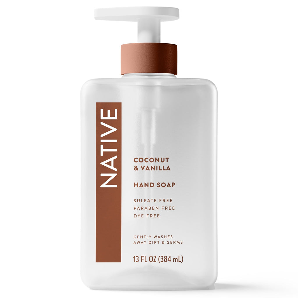 Liquid Hand Soap, Coconut & Vanilla, Non-drying, Naturally Derived Cleansers, Sulfate Free, 13 fl oz