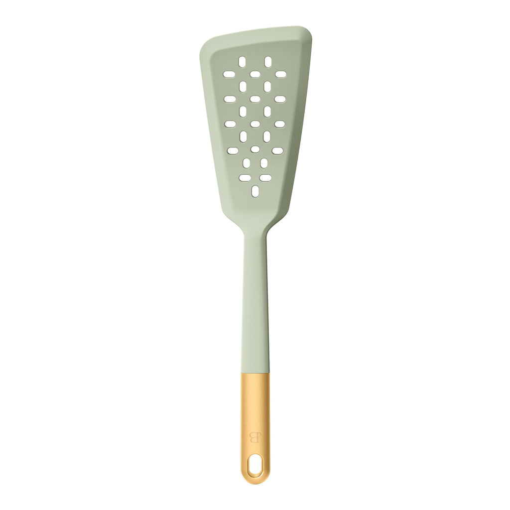 3-Piece Silicone Kitchen Utensil Tool Set, Porcini Taupe by Drew Barrymore