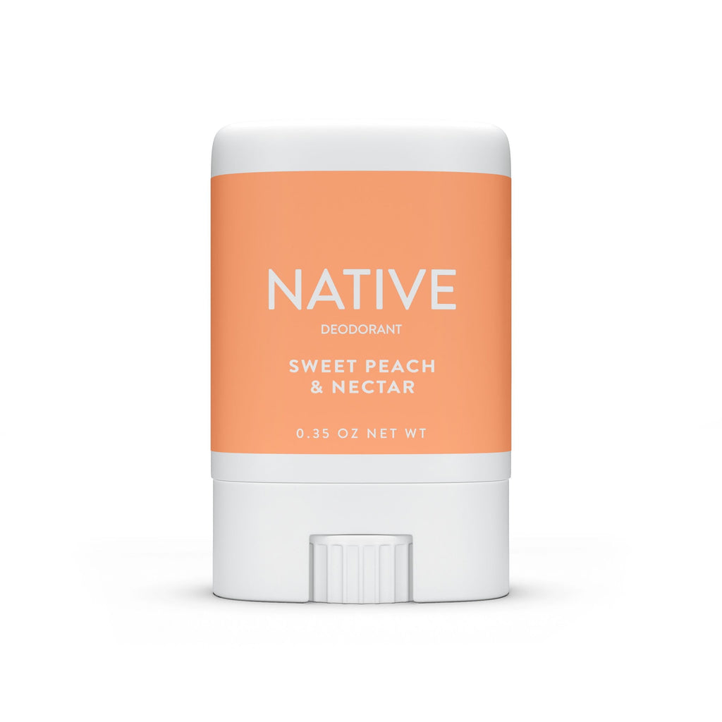 (3 pack) Native Deodorant Sweet Peach & Nectar Mini Travel Size 0.35 oz.