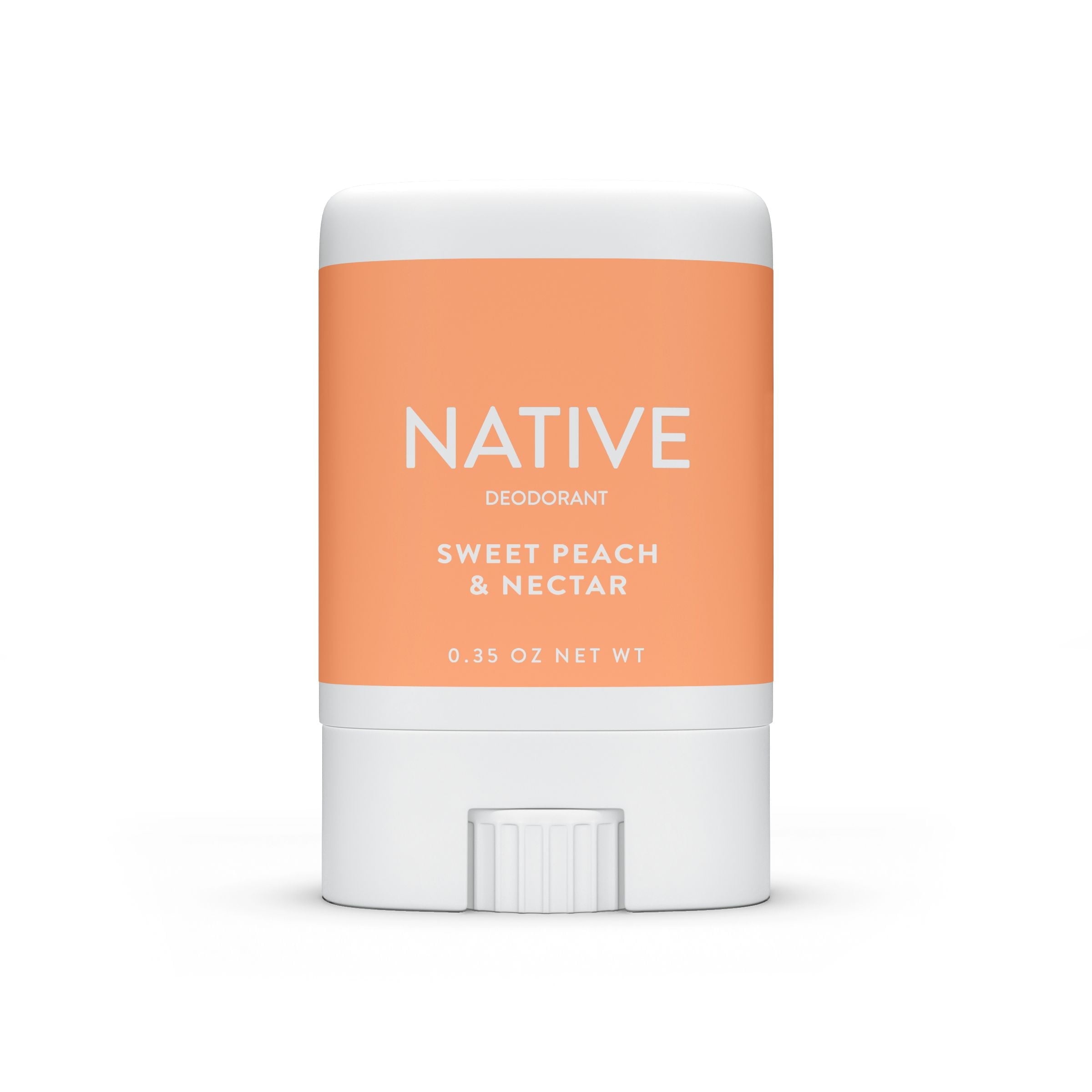 (3 pack) Native Deodorant Sweet Peach & Nectar Mini Travel Size 0.35 oz.
