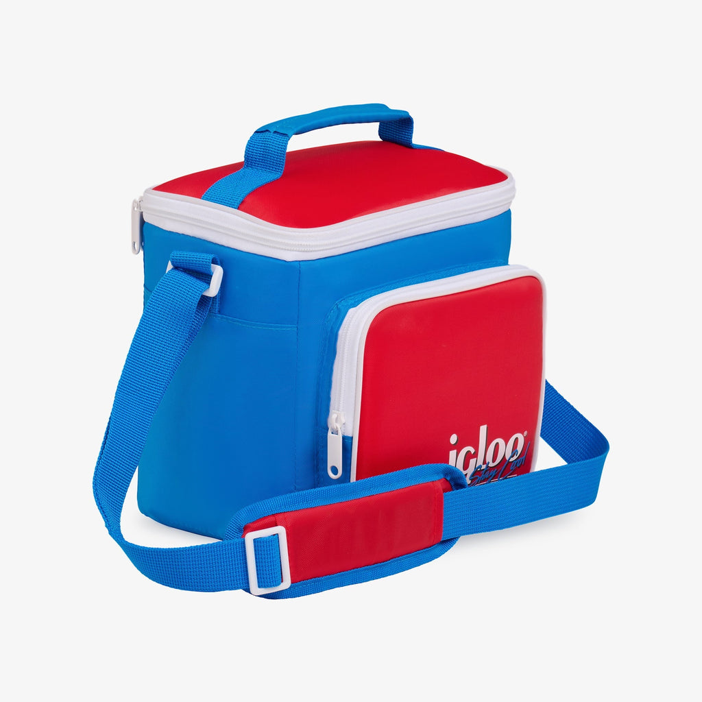 9 Can Capacity Retro Square Lunch Bag Cooler, Yellow
