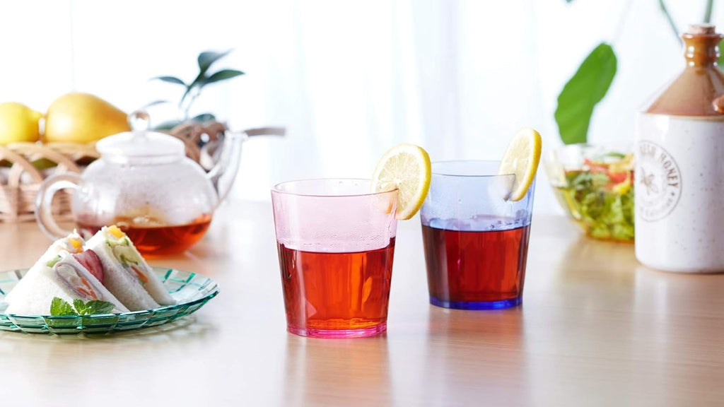 13oz Unbreakable Drinking Glasses Set of 6 - - Super Grade Plastic - for Gifts - - Cups Drinkware Tumblers