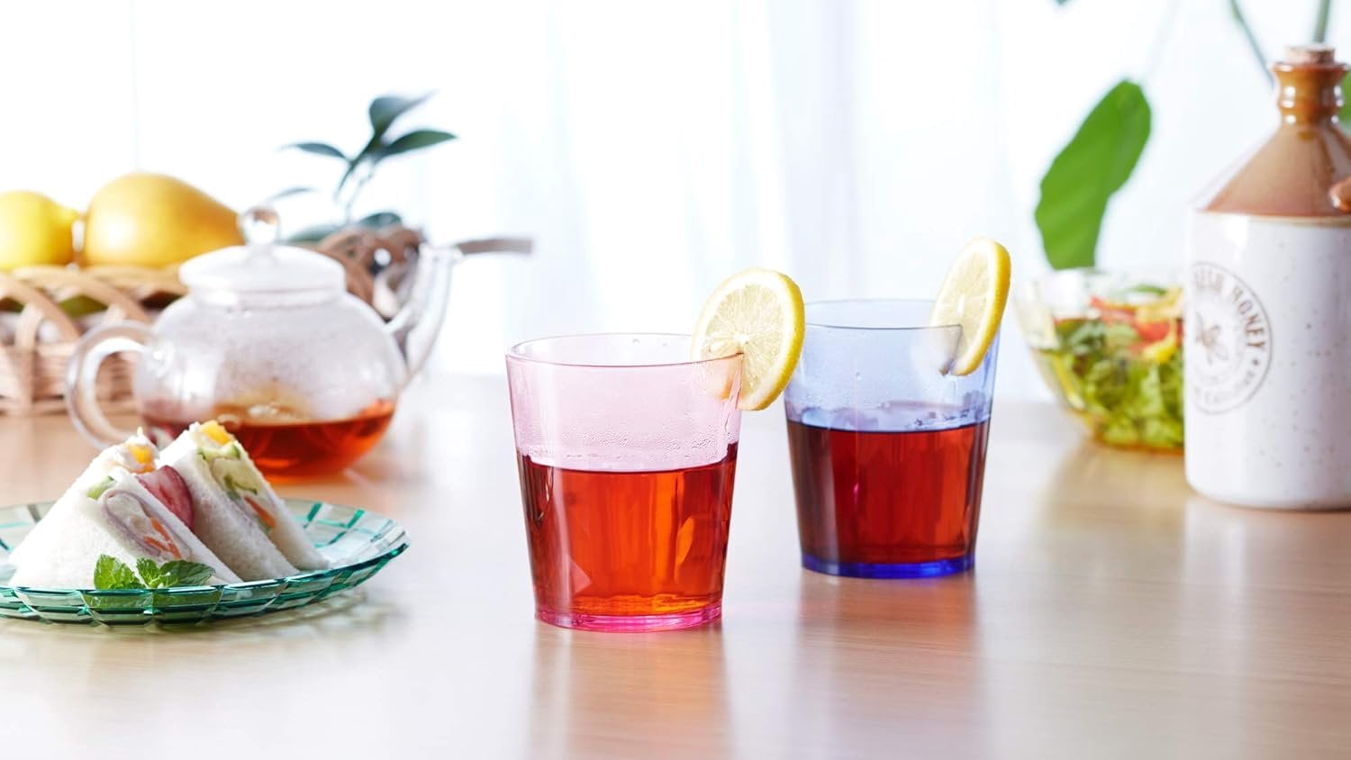 13oz Unbreakable Drinking Glasses Set of 6 - - Super Grade Plastic - for Gifts - - Cups Drinkware Tumblers