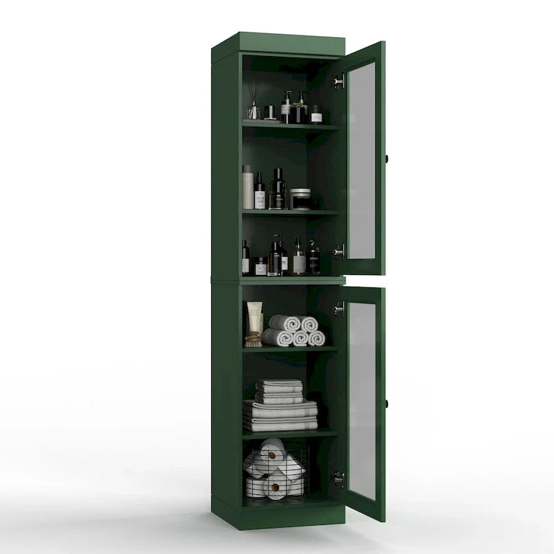 100% Solid Wood 16.5 Bathroom Cabinet with Optional Doors by Palace Imports