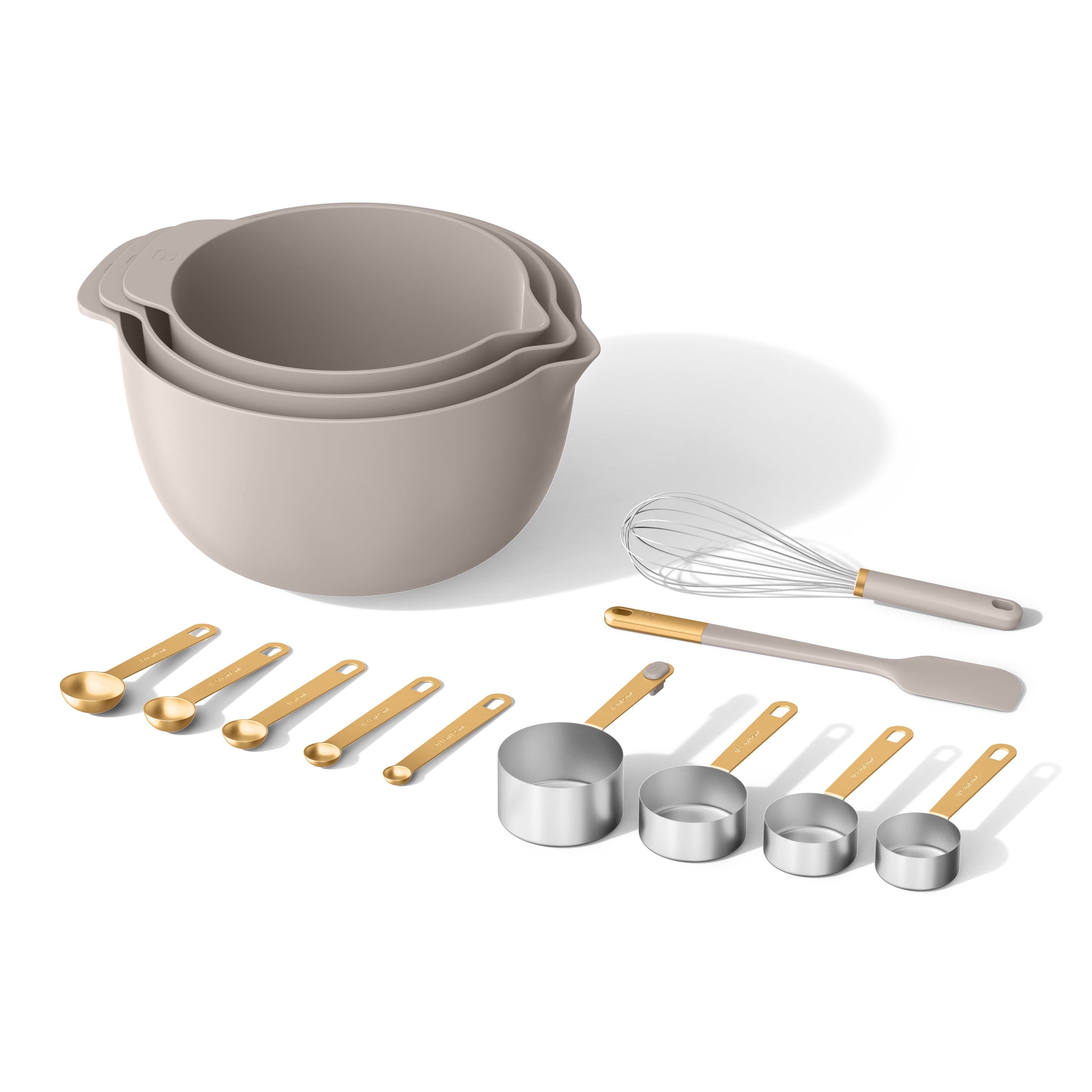 14-Piece Mix & Measure Set, Porcini Taupe by Drew Barrymore