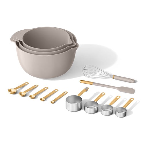 14-Piece Mix & Measure Set, Porcini Taupe by Drew Barrymore