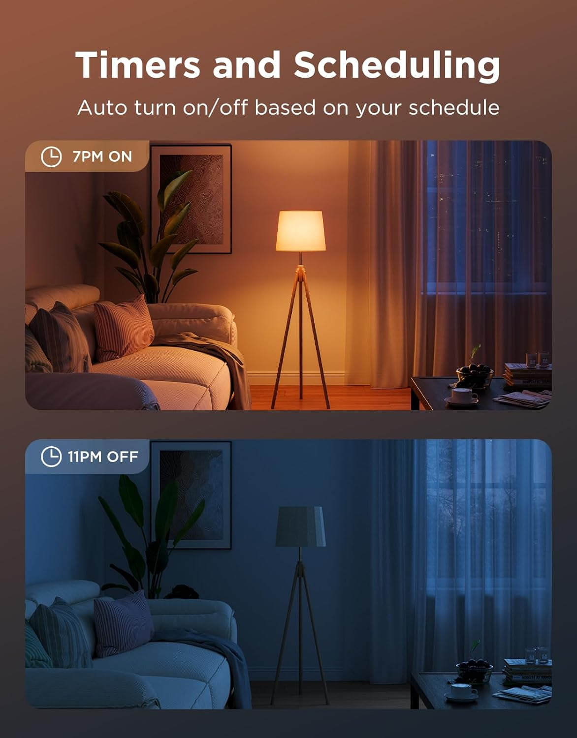 E26 Smart LED Colored Light Bulbs (6pack)