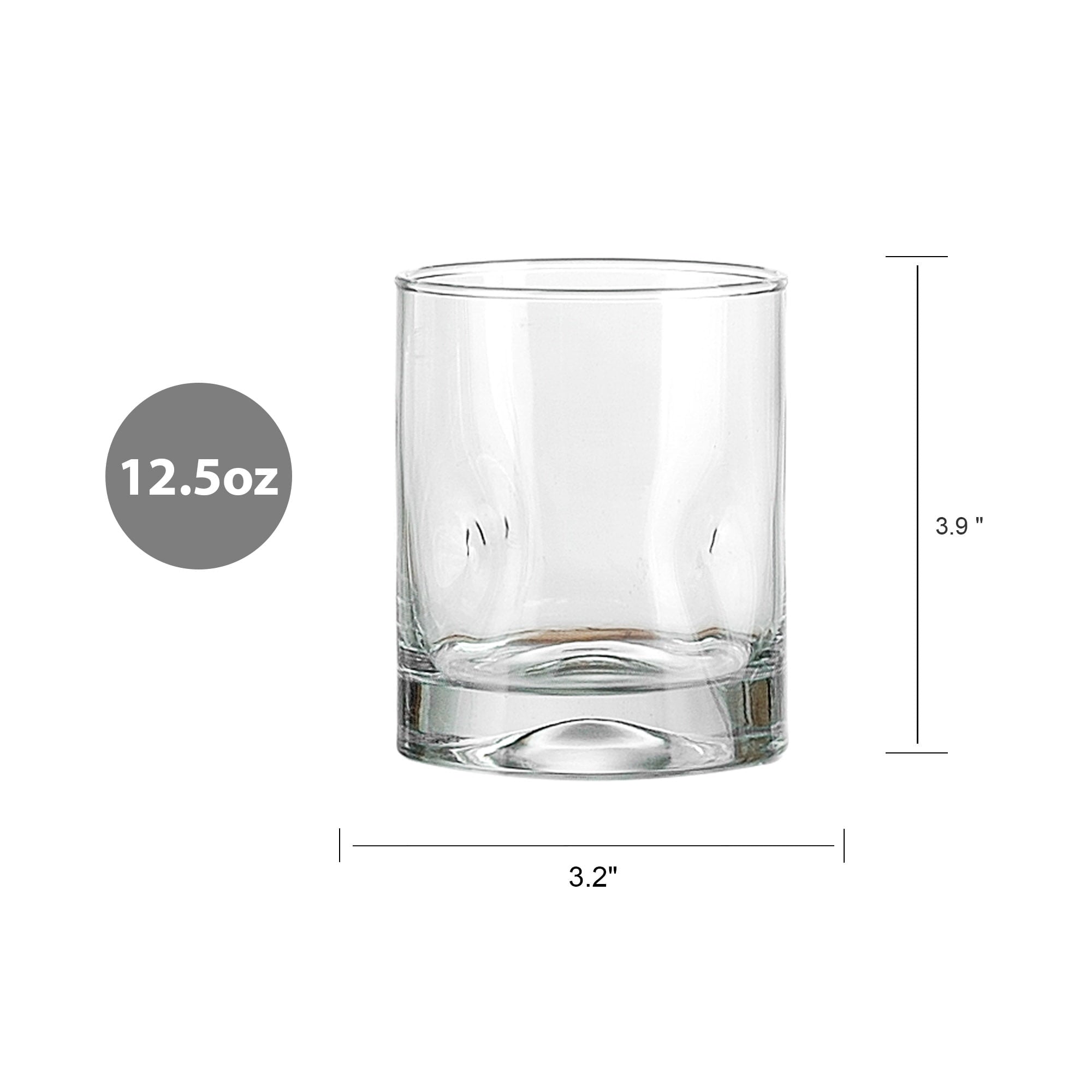 Better Homes & Gardens Lyra Glass Drinkware Set, 12.5 oz, 4-Piece