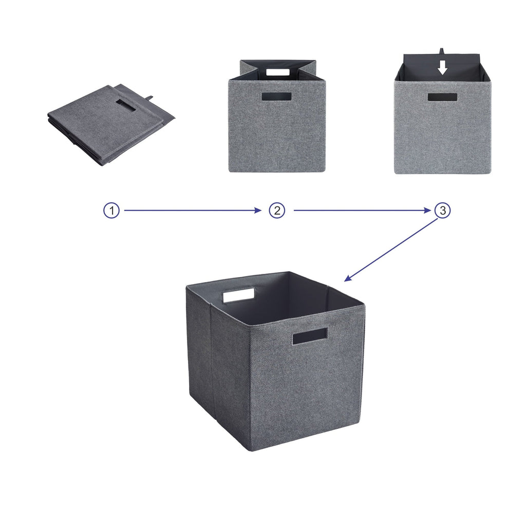 Better Homes & Gardens Collapsible Fabric Cube Storage Bin, Vanilla