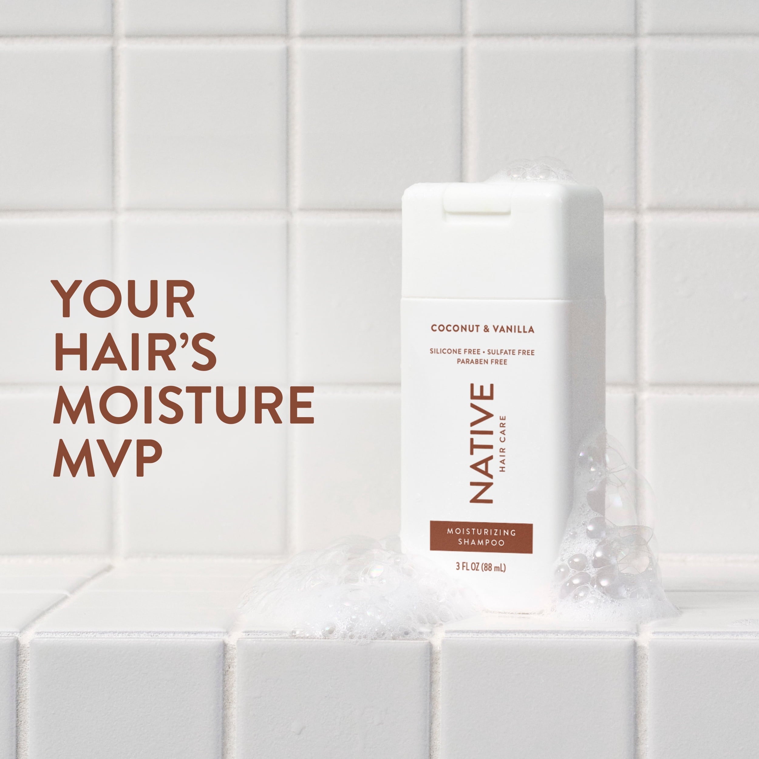 Moisturizing Shampoo Mini Coconut and Vanilla 3 fl oz
