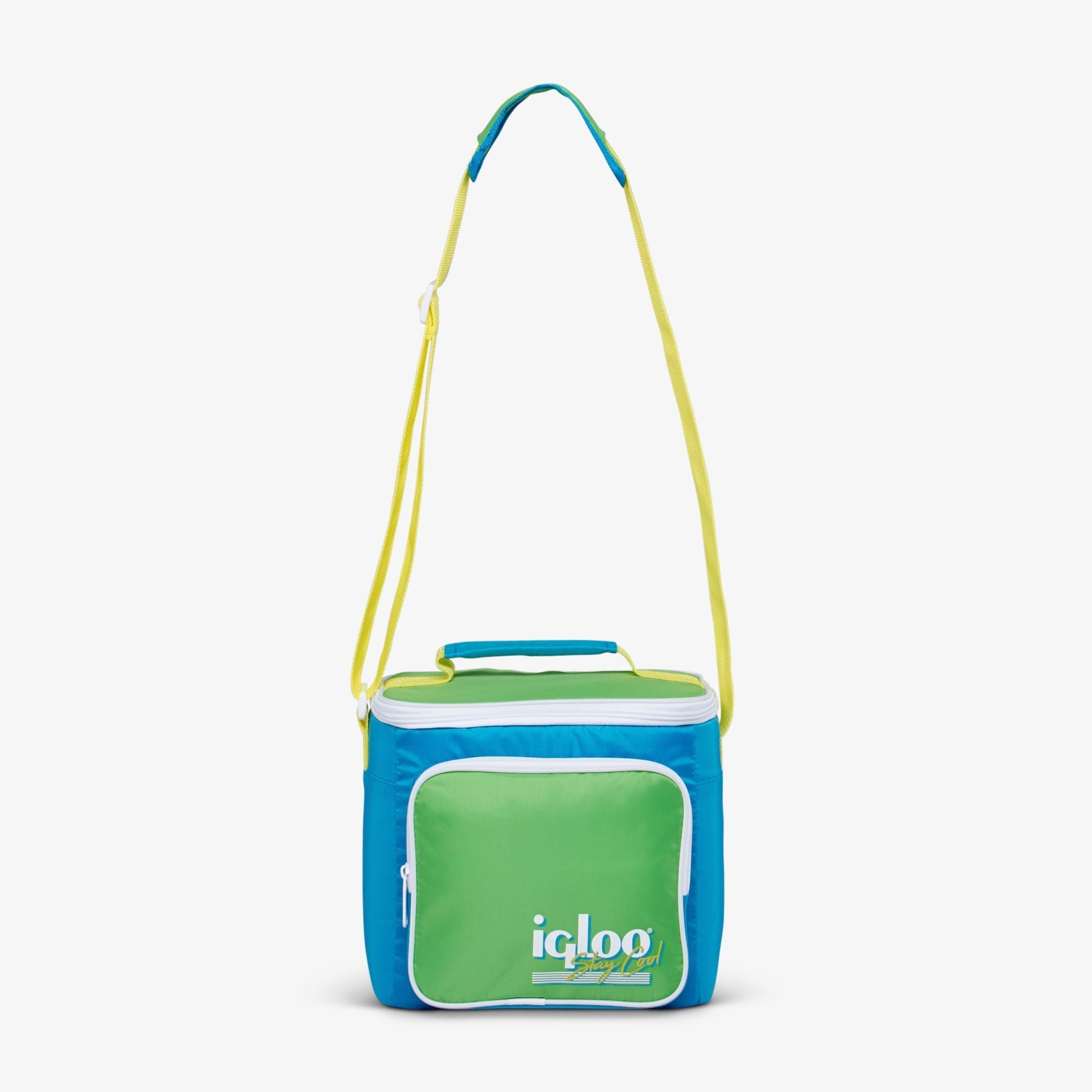 9 Can Capacity Retro Square Lunch Bag Cooler, Yellow