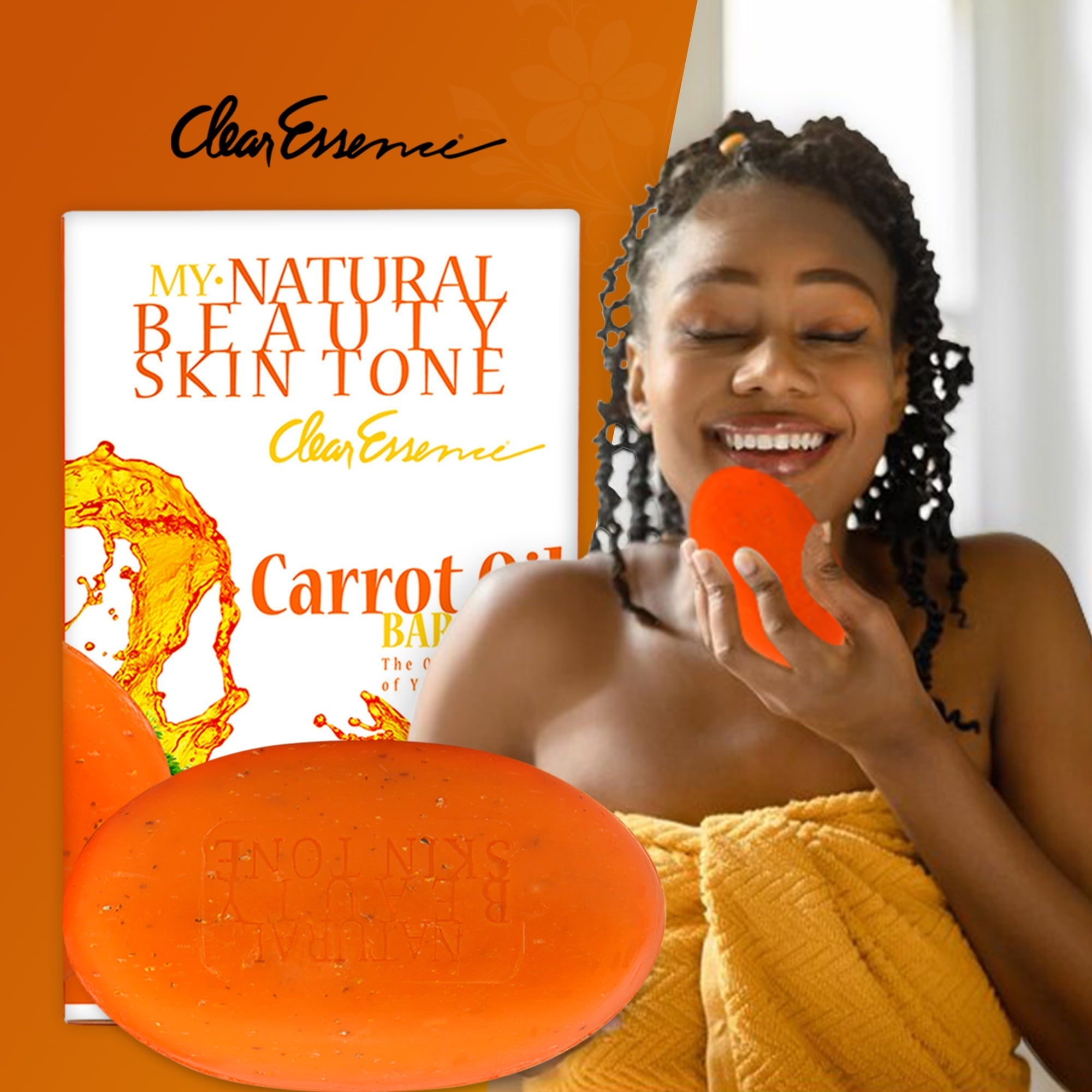My Beauty Skin Tone Carrot Oil Soap-Beauty Bar Soap Improve Skin Complexion (6.1 oz.)