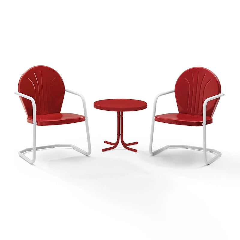 Crosley Griffith 3-piece Metal Outdoor Armchair Set