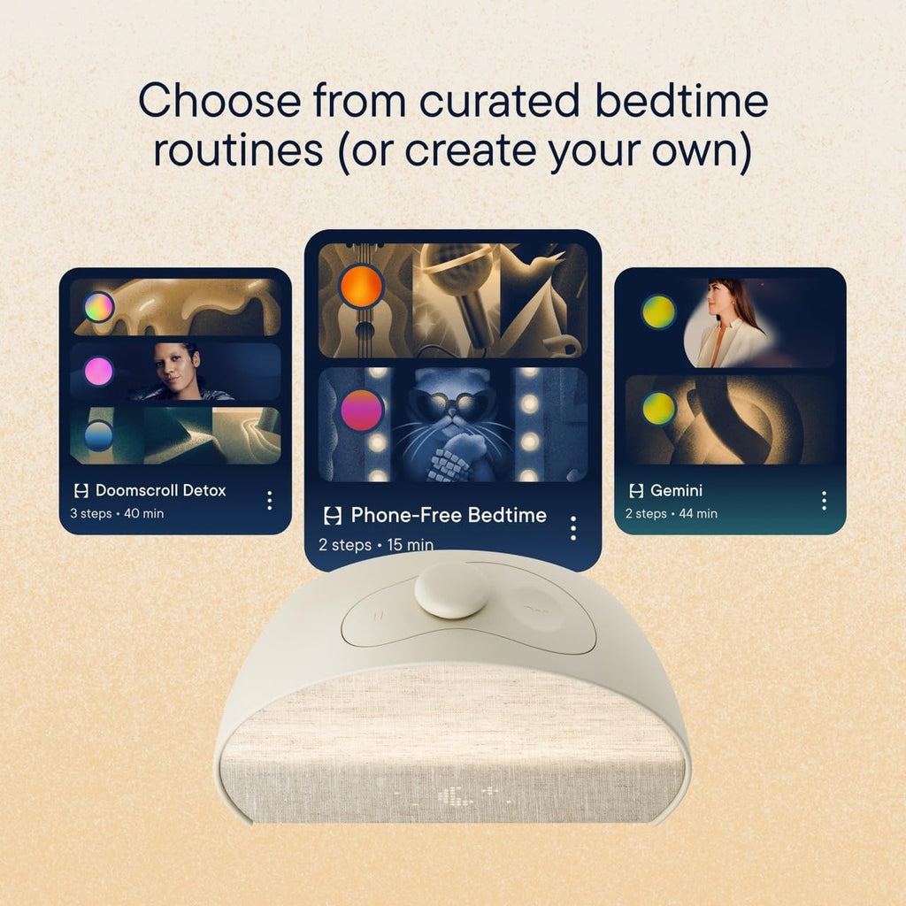 Hatch Restore 3 Sunrise Alarm Clock, Sound Machine, Smart Light (Greige) - White Noise, Screen-Free Sleep Routine