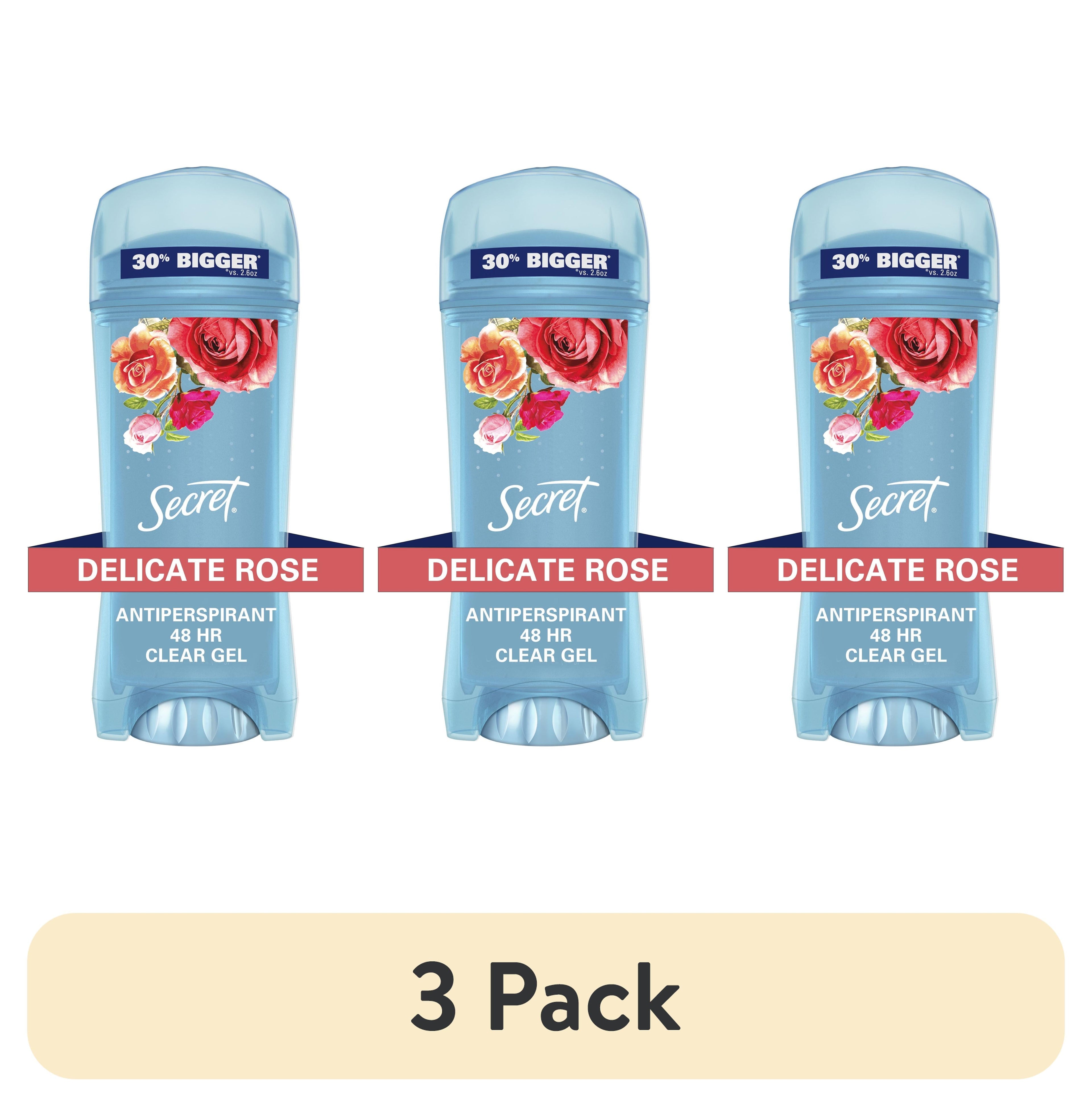 Clear Gel Antiperspirant and for Women, Rose Scent, 3.4 oz