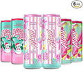 New Energy Drinks, Cotton Candy, Winter Wonderland, Cherry Twist Variety Pack Sugar-Free, Low-Calorie, Energy Boost Drink 12 fl oz (Pack of 6)