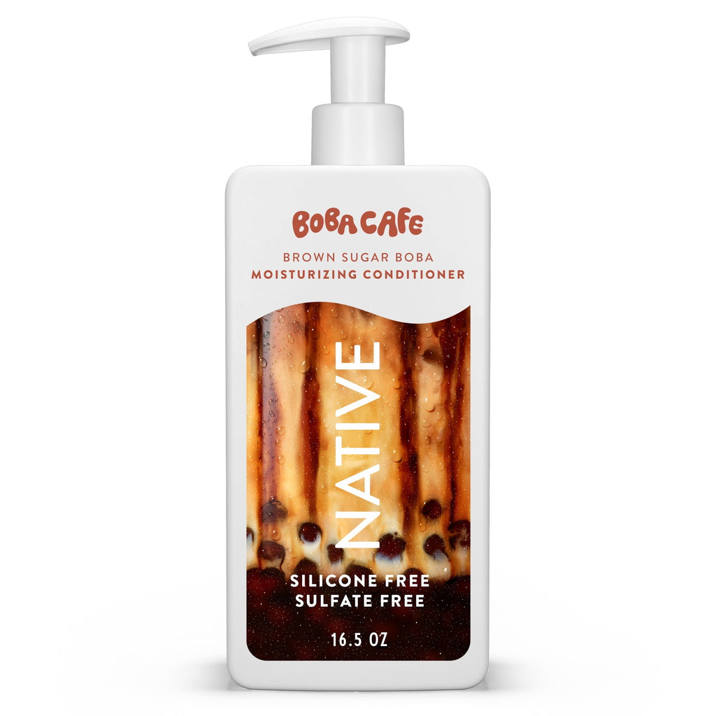 Moisturizing Conditioner, Limited Edition Brown Sugar Boba, Silicone Free Conditioner for Women and Men, Boba Café, 16.5 fl oz