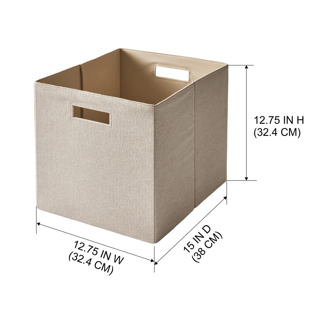 Better Homes & Gardens Collapsible Fabric Cube Storage Bin, Vanilla