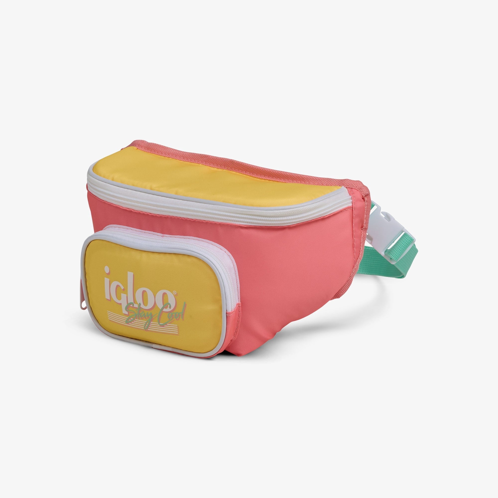 3 Can Capacity Retro Fanny Pack Cooler Bag, Lilac Purple