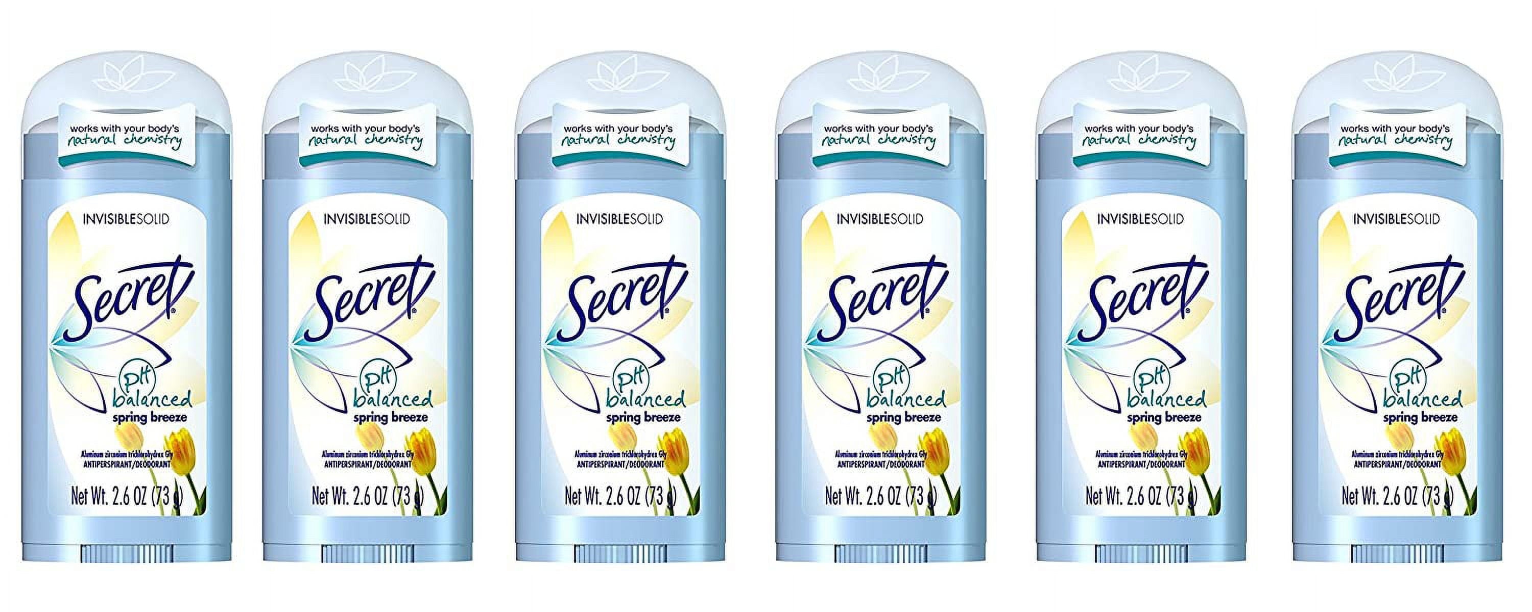 Anti-Perspirant Deodorant Invisible Solid Spring Breeze 2.60 oz (Pack of 6)