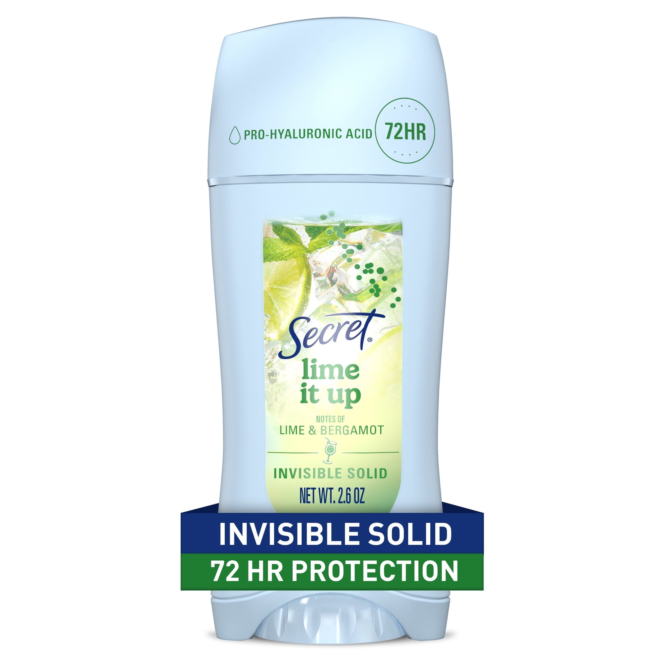 Fresh Invisible Solid Antiperspirant & Deodorant for Women, Lime It Up, 2.6oz