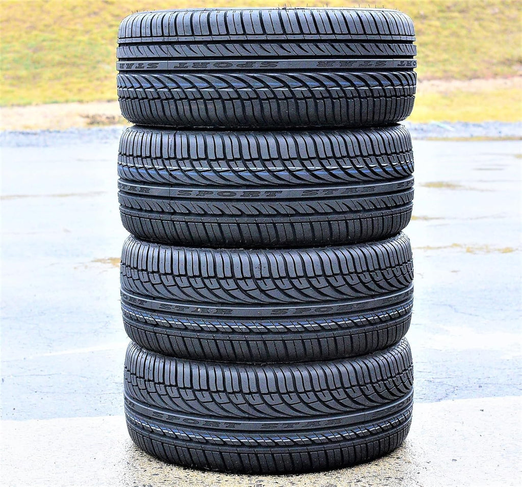 Set of 4 (FOUR) Fullway HP108 Passenger Car All-Season High Performance Radial Tires-205/55R17 205/55/17 205/55-17 95W Load Range XL 4-Ply BSW Black Side Wall UTQG 380AA