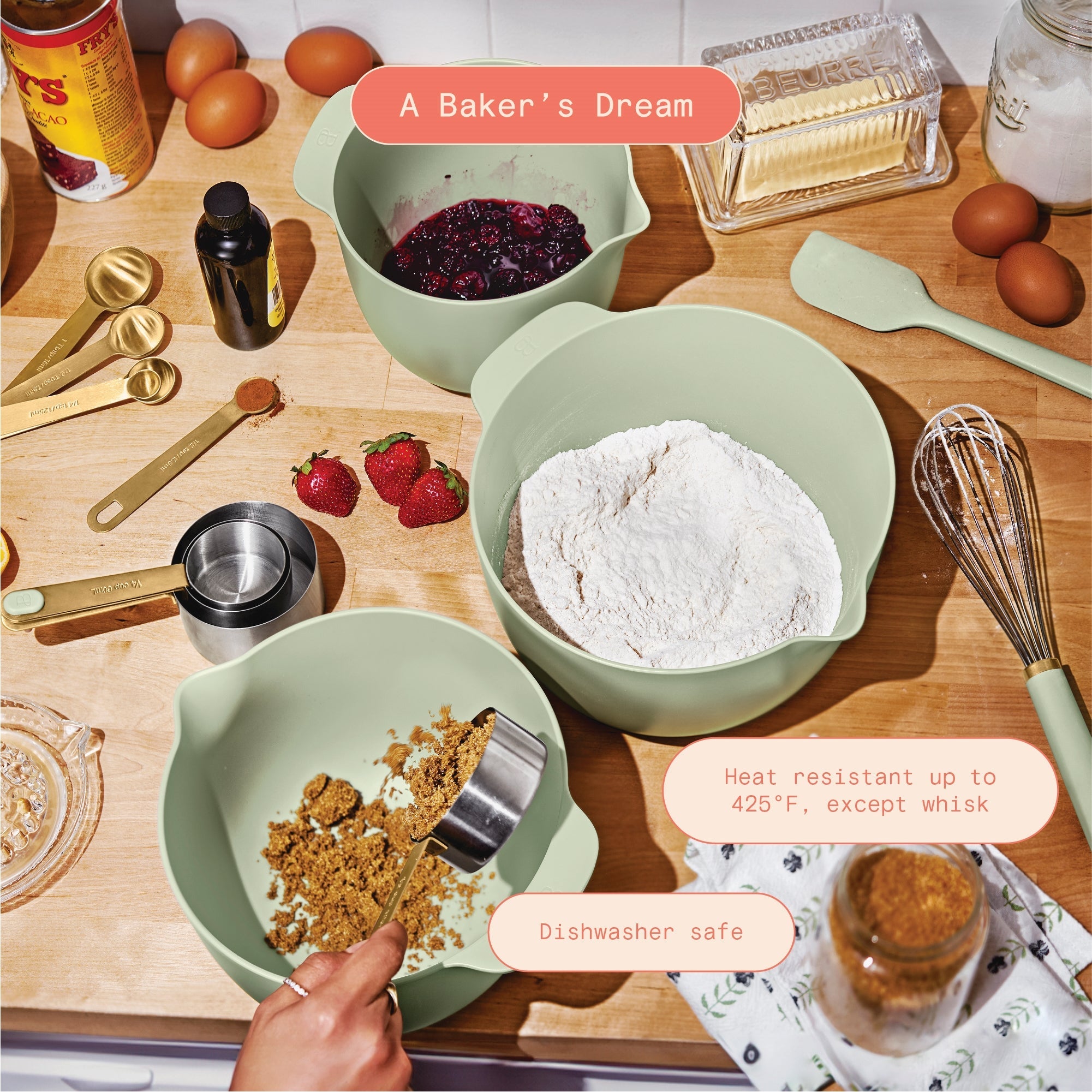 14-Piece Mix & Measure Set, Porcini Taupe by Drew Barrymore