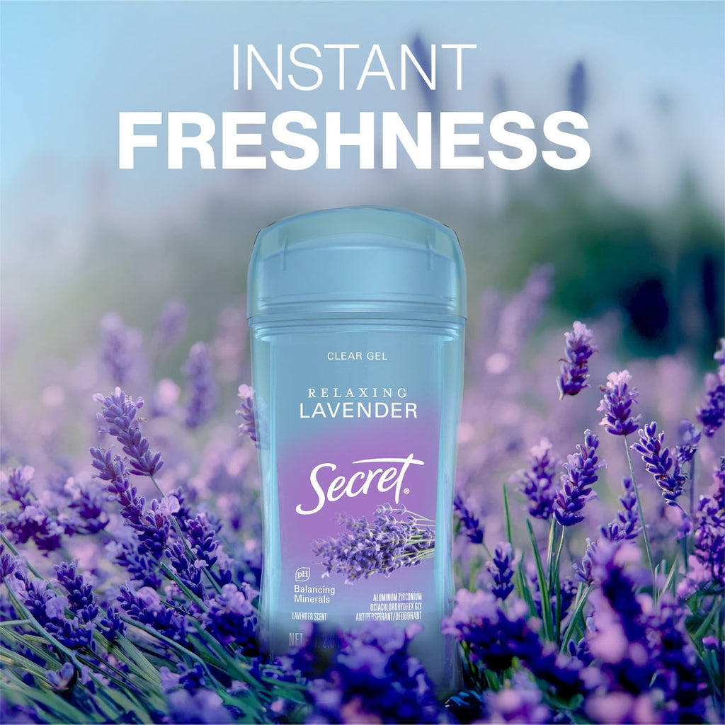 Fresh Clear Gel Antiperspirant Deodorant, Lavender, 2.6 oz (2 Pack)