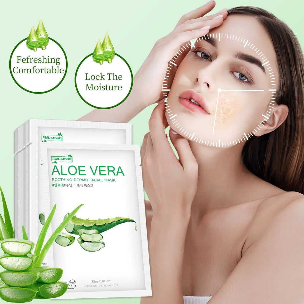 11 Pack Fruit Moisturizing Facial Mask Sheet, Rich in Fruit Essence Face Mask to Brighten and Hydrate Dull Skin