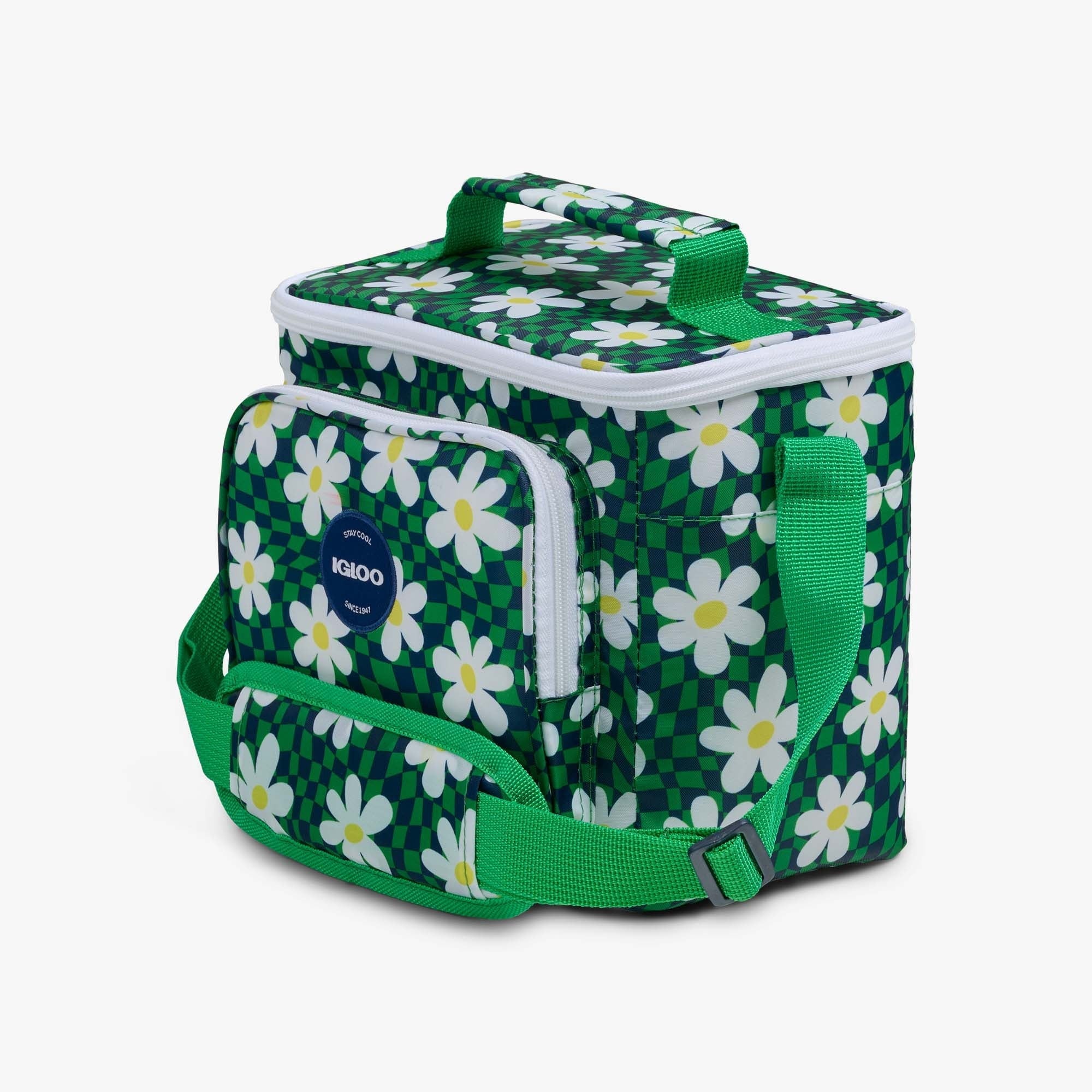 Igloo 9 can Retro Square Lunch Cooler Bag, Lilac Breeze and Light Blue
