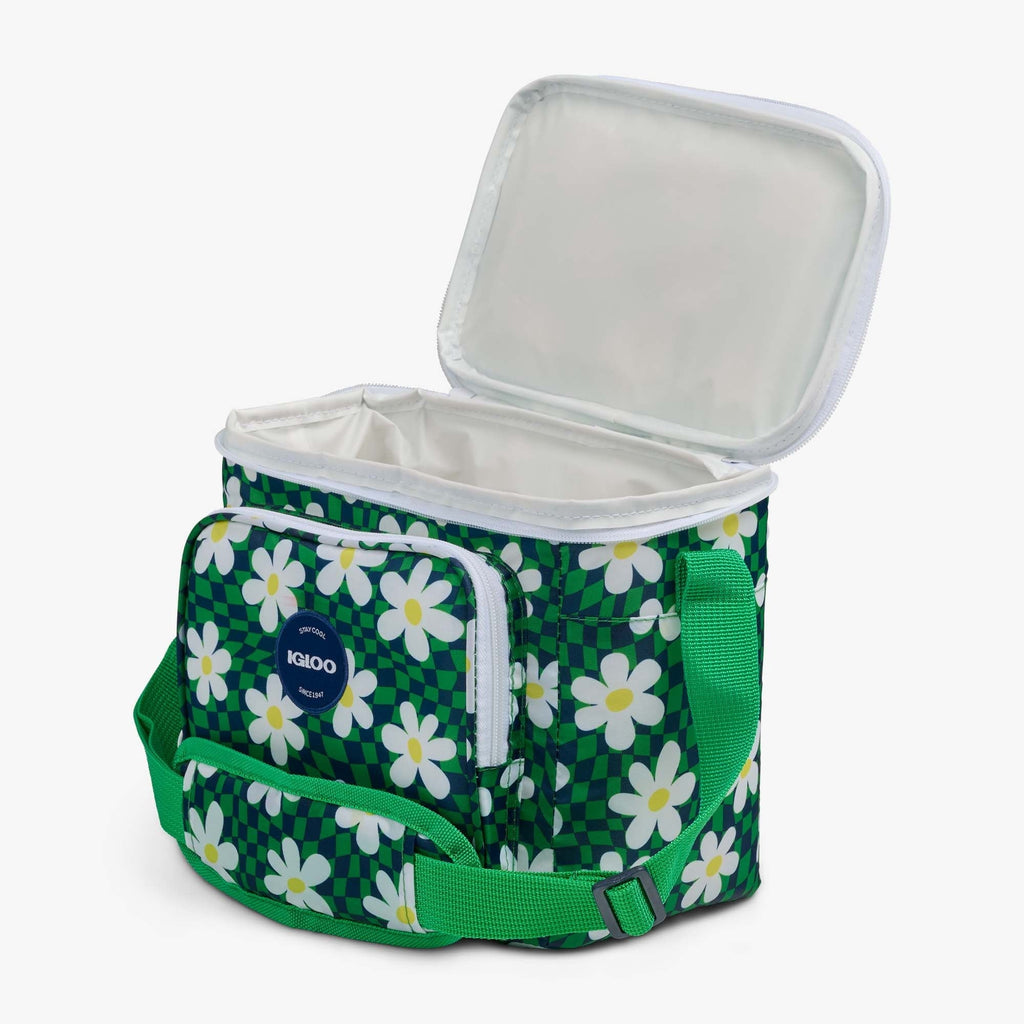 9 Can Capacity Retro Square Lunch Bag Cooler, Yellow